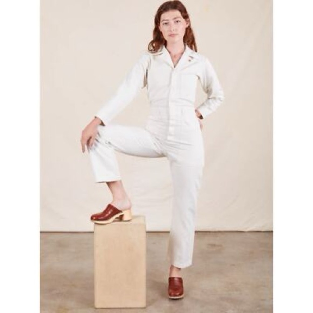 Big Bud Press White Jumpsuit Size Small